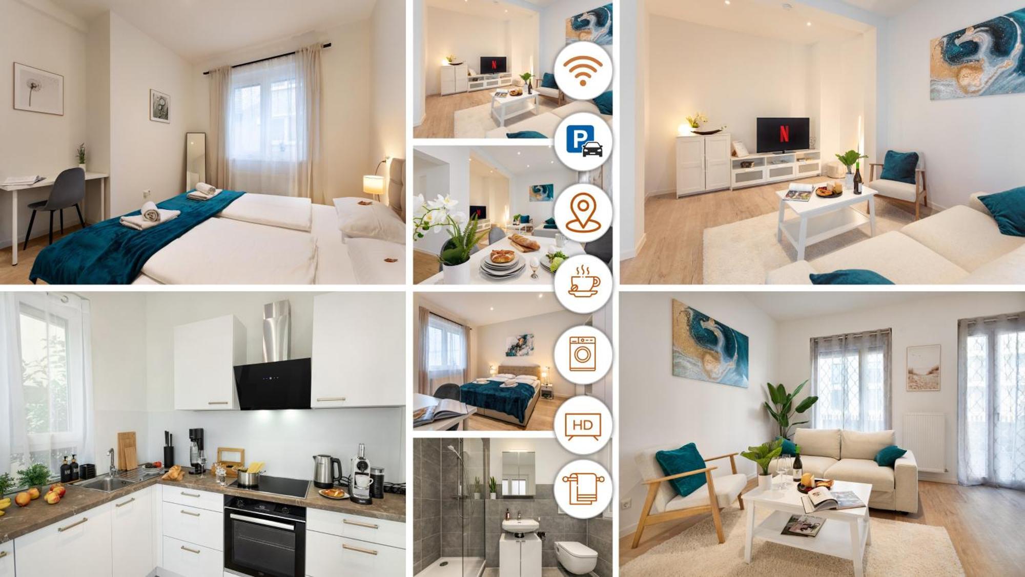 Rosenberg-Suites - Zentral, Stellplatz, Grosse Terasse, Business & Privat Heilbronn Esterno foto