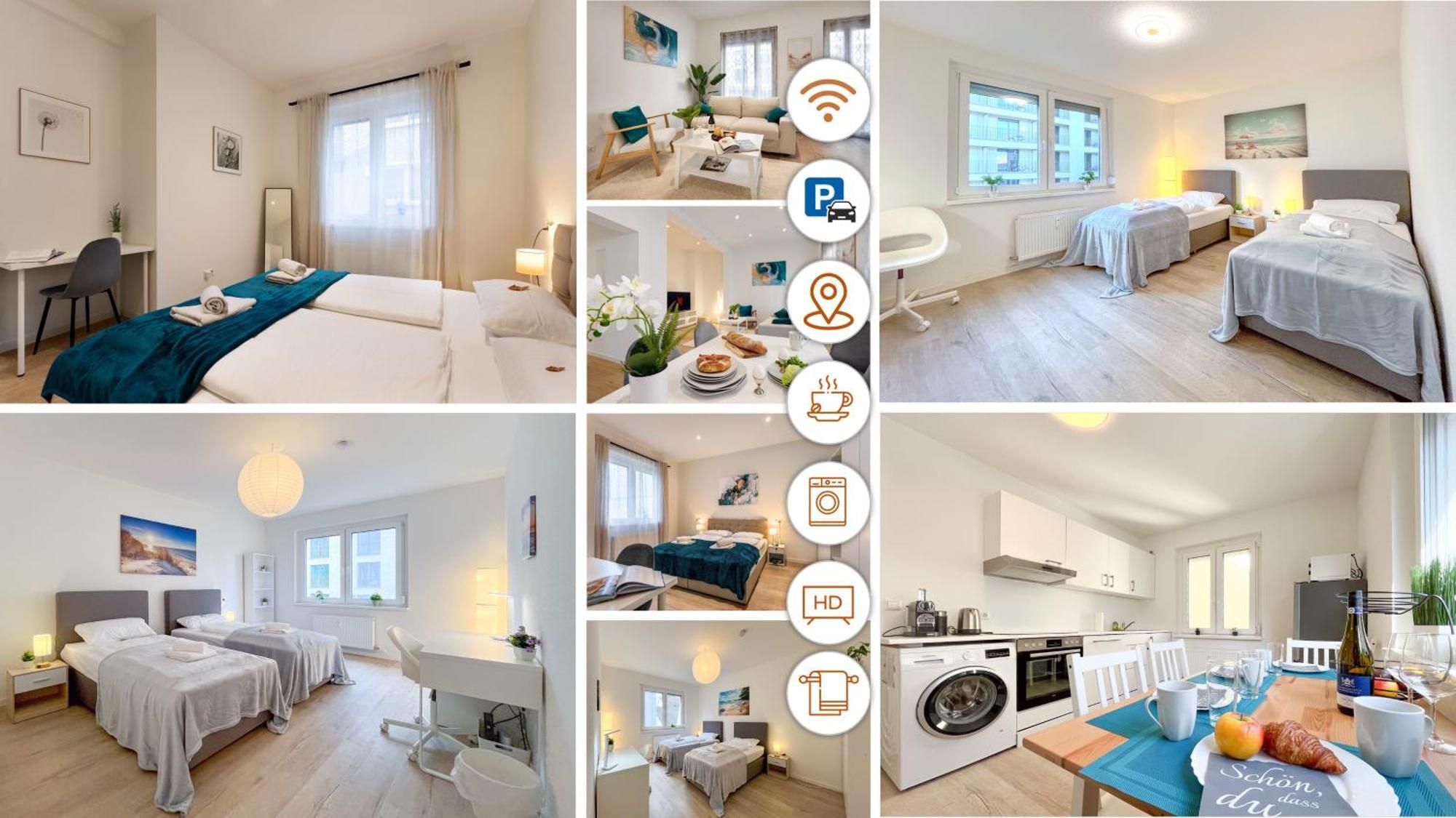 Rosenberg-Suites - Zentral, Stellplatz, Grosse Terasse, Business & Privat Heilbronn Esterno foto